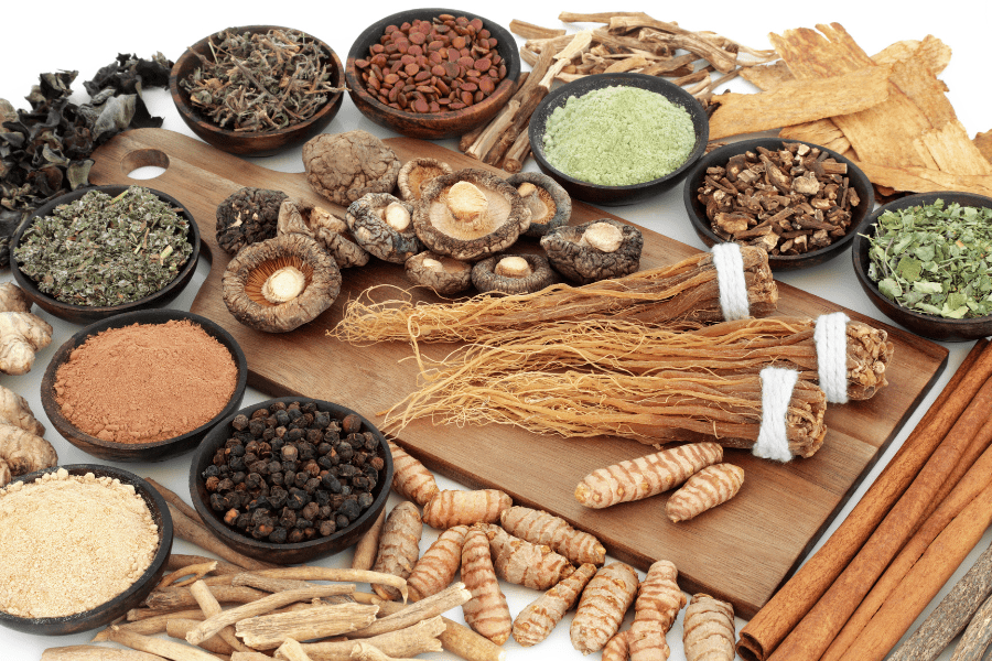 adaptogens roots mushrooms barks herbs