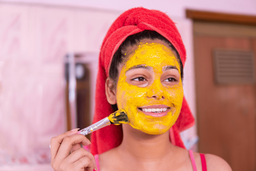 turmeric face mask for glowing skin