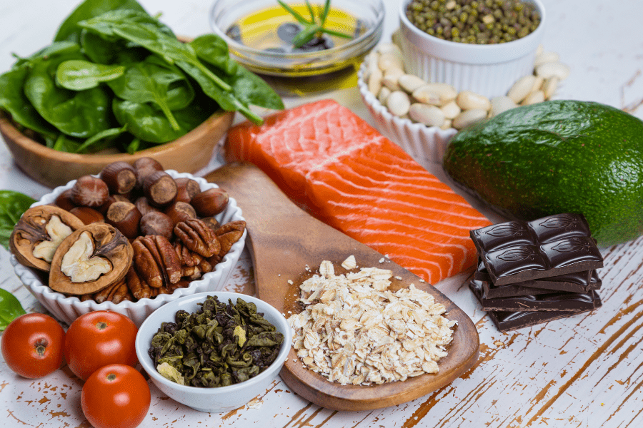 fatty fish and whole foods