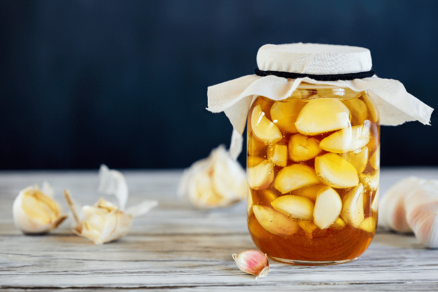 garlic infused honey great for colds and flu
