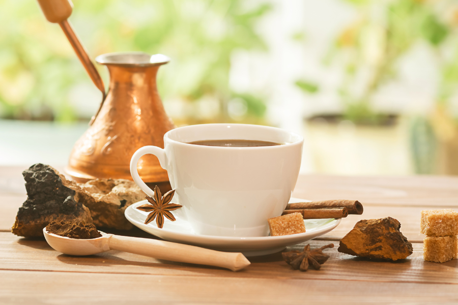 coffee with added spices and adaptogens