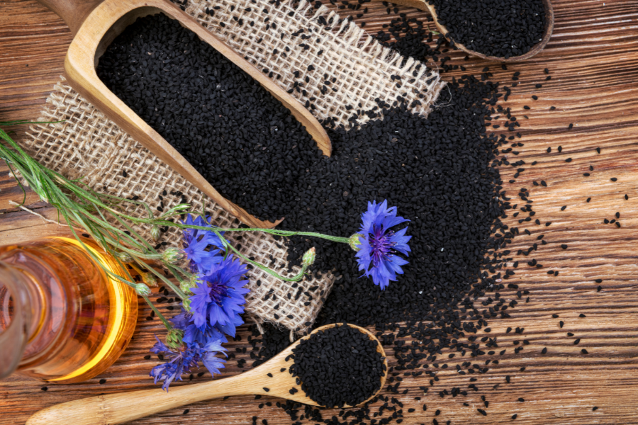 Nigella (Nigella sativa) Also known as Black Seed