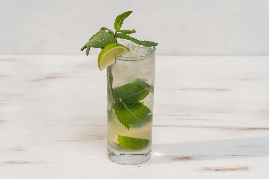 peppermint-infused water